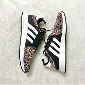 ADIDAS X_PLR RUNNING SHOES-SIZE 9 PINK/BLACK KNIT